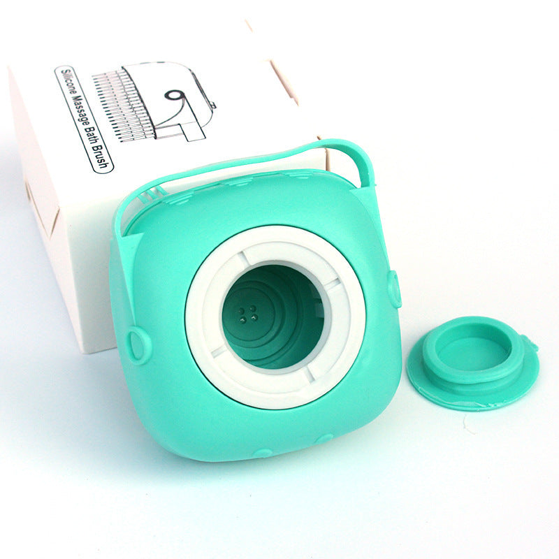 Silicone Dog Bath Gloves – Pet Grooming Brush with Shampoo Dispenser for Dogs & Cats