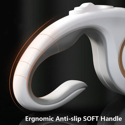 Ergonomic anti-slip soft handle on a dark background
