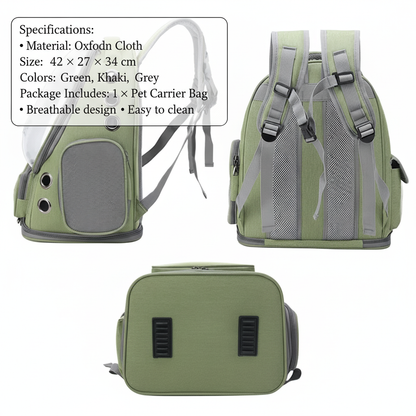 Pawstrip Pet Travel Backpack – Sleek, Breathable, and Comfortable - Basic Bazaar