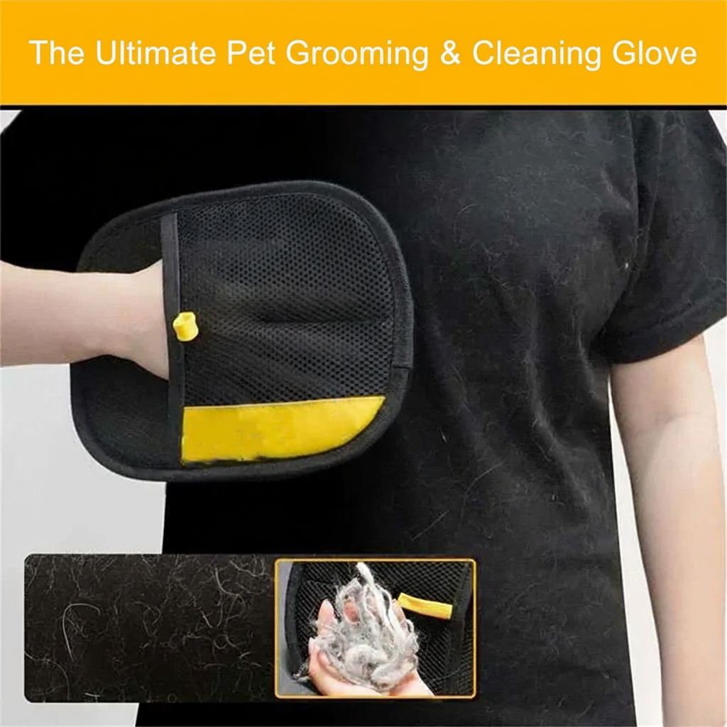 The Ultimate Pet Grooming and Cleaning Glove. - Basic Bazaar