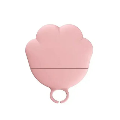 Pink heart-shaped product on a white background