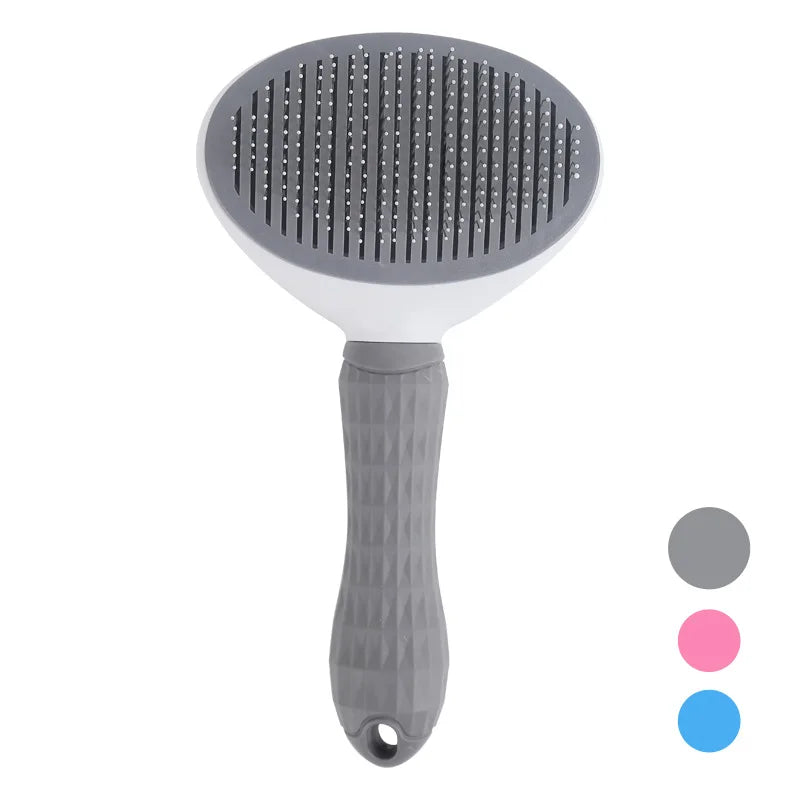 Self-Cleaning Pet Grooming Brush for Cats & Dogs