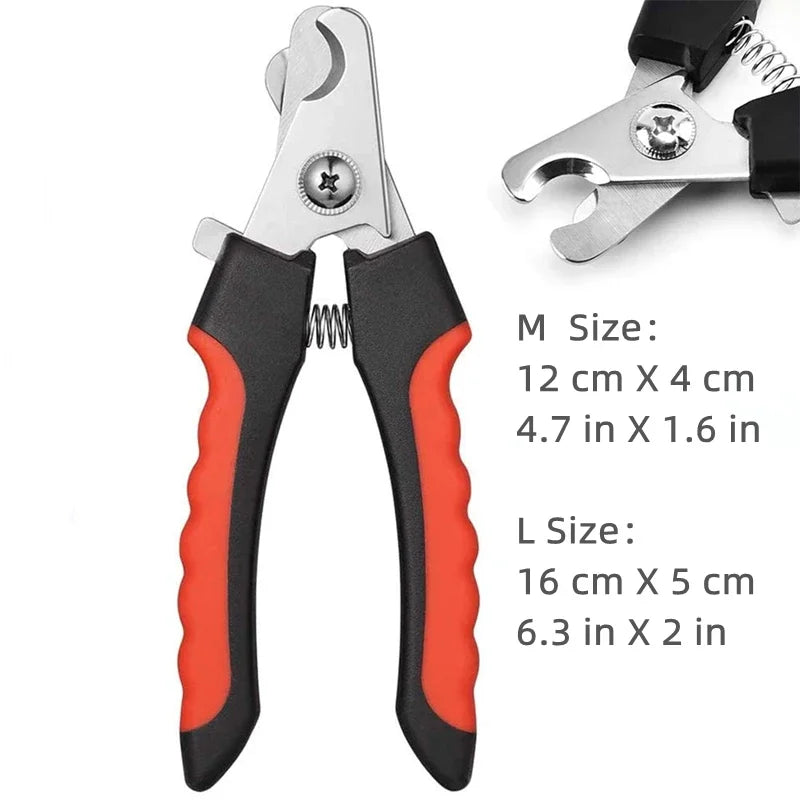 Pair of pliers with red and black handles on a white background, showing measurements.