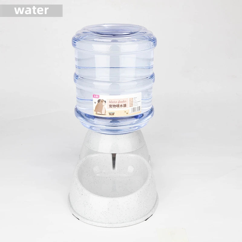 Pet water dispenser on a white background