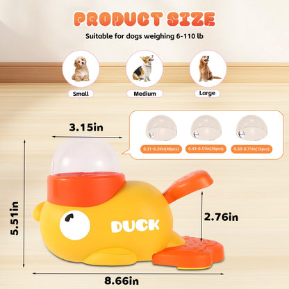 Duck-Shaped Dog Treat Dispenser Toy - Interactive Pet Feeder | Basic Bazaar